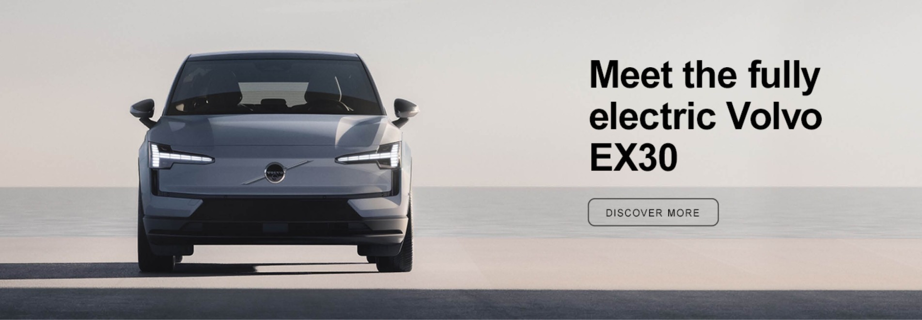 Volvo EX30 homepage banner