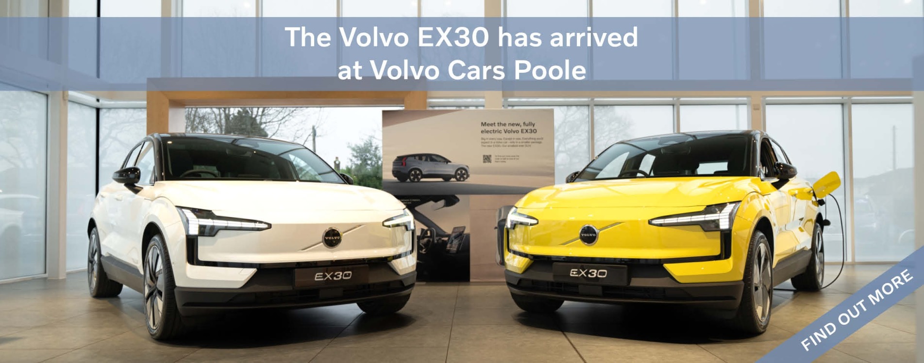 Volvo EX30 homepage banner