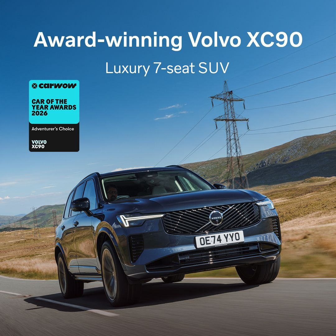 Volvo XC90 Crowned ‘Adventurer’s Choice’ at the 2026 Carwow Car of the Year Awards