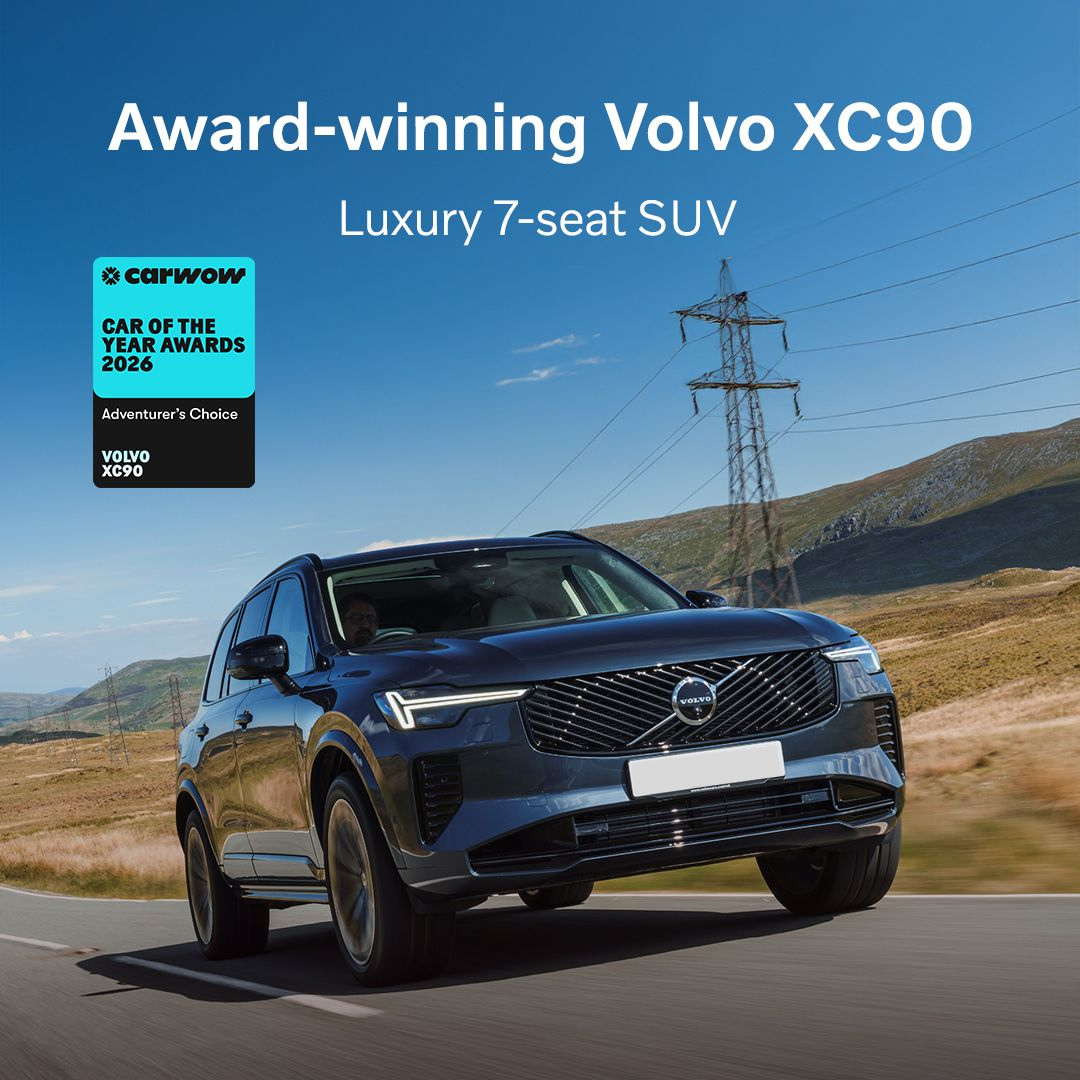 Volvo XC90 Crowned ‘Adventurer’s Choice’ at the 2026 Carwow Car of the Year Awards