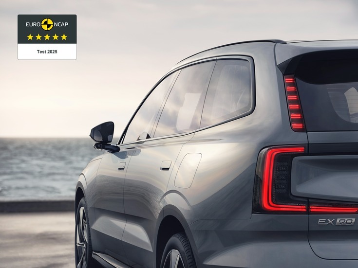 Volvo EX90 earns five-star rating in Euro NCAP safety test